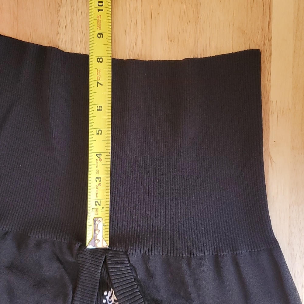 ♡ Vintage Ninety Black High Waist Sweater V-neck Faux Layered Size XL - Picture 9 of 10